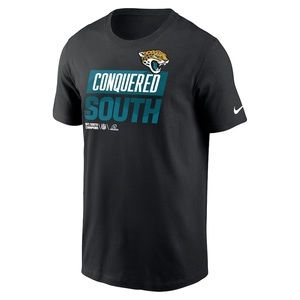 Men's Nike Black Jacksonville Jaguars 2022 AFC South Division Champs T-Shirt XXL